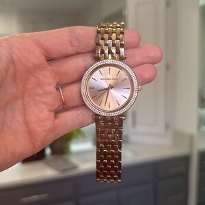 2010 vintage Michael Kors “Darcie” rose gold stainless steel watch, 39mm MK-3912